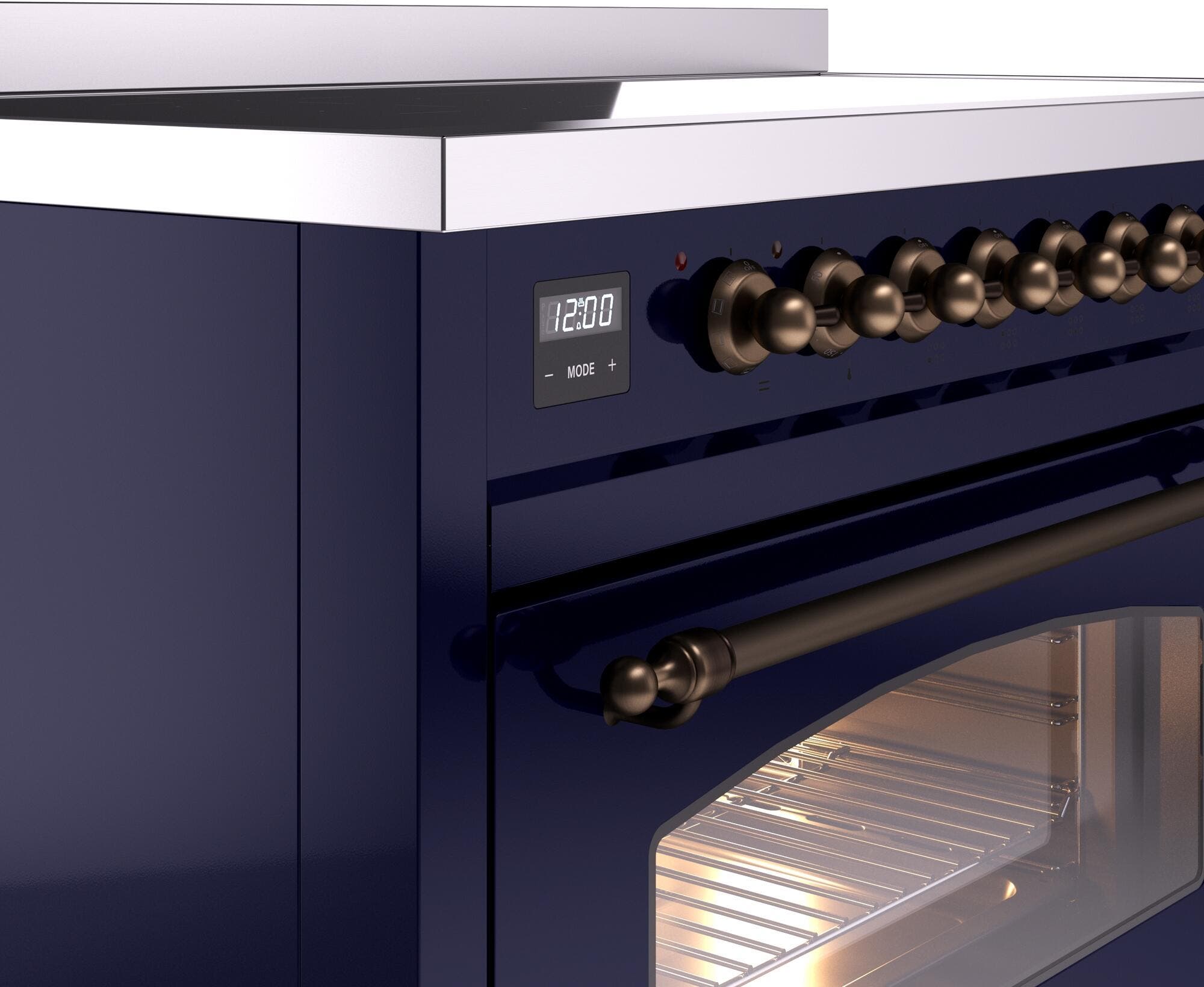 Ilve UPI486NMPMBB Midnight Blue Burnt