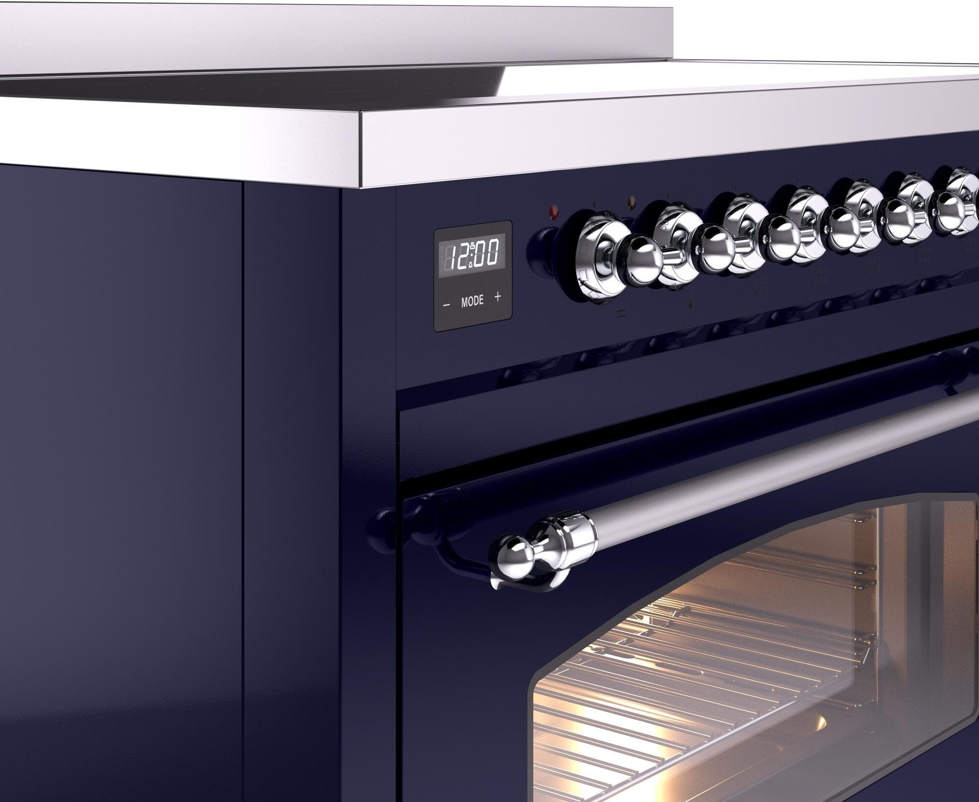 Ilve UPI486NMPMBC Midnight Blue Chrome