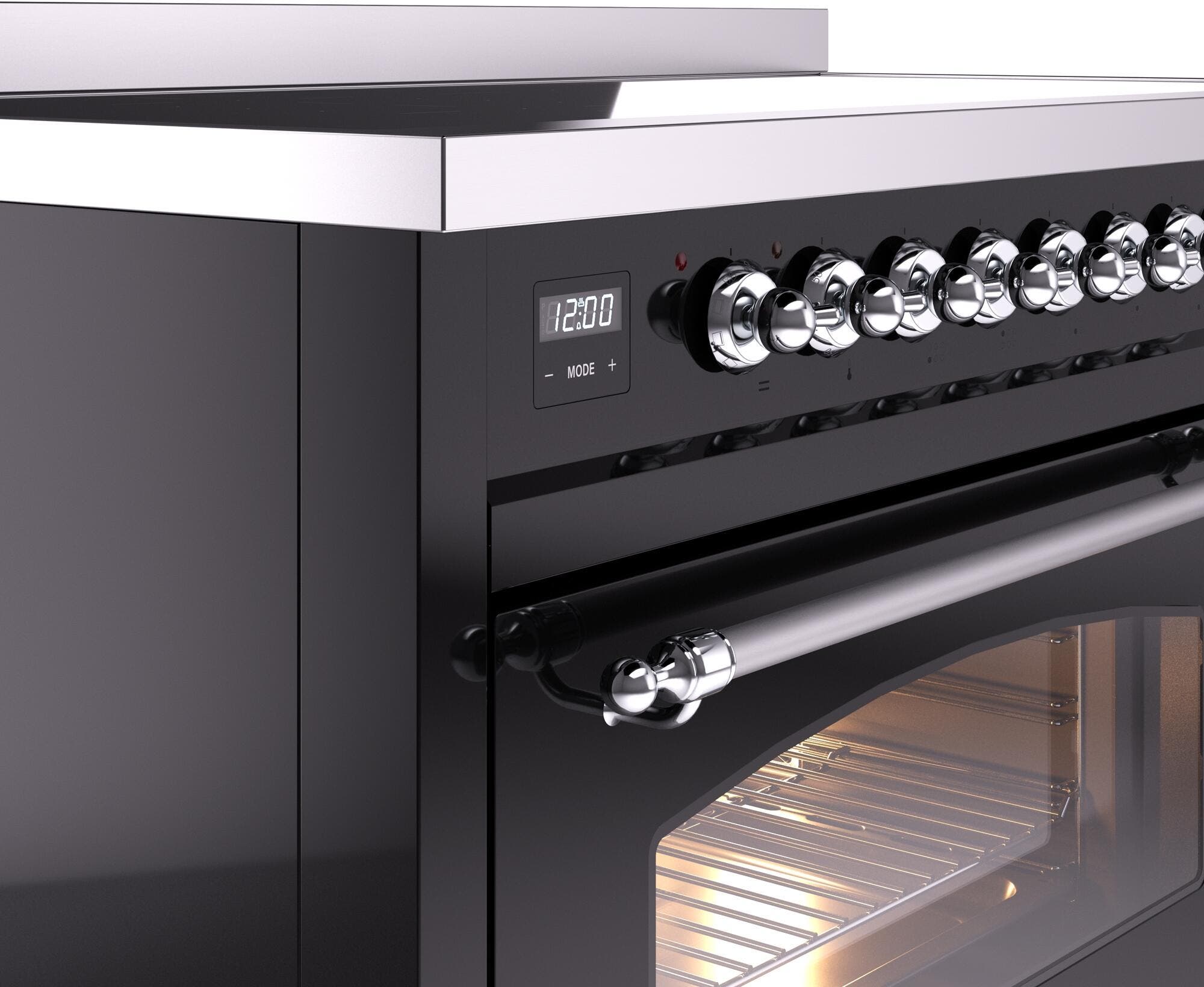 Ilve UPI486NMPBKC Black Chrome