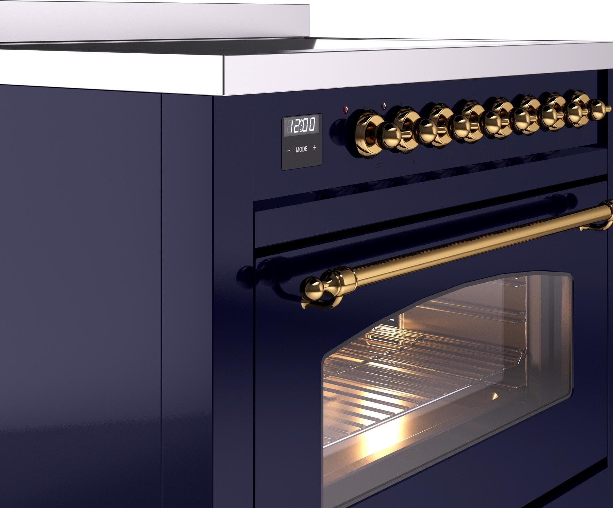 Ilve UPI366NMPMBG Midnight Blue Brass