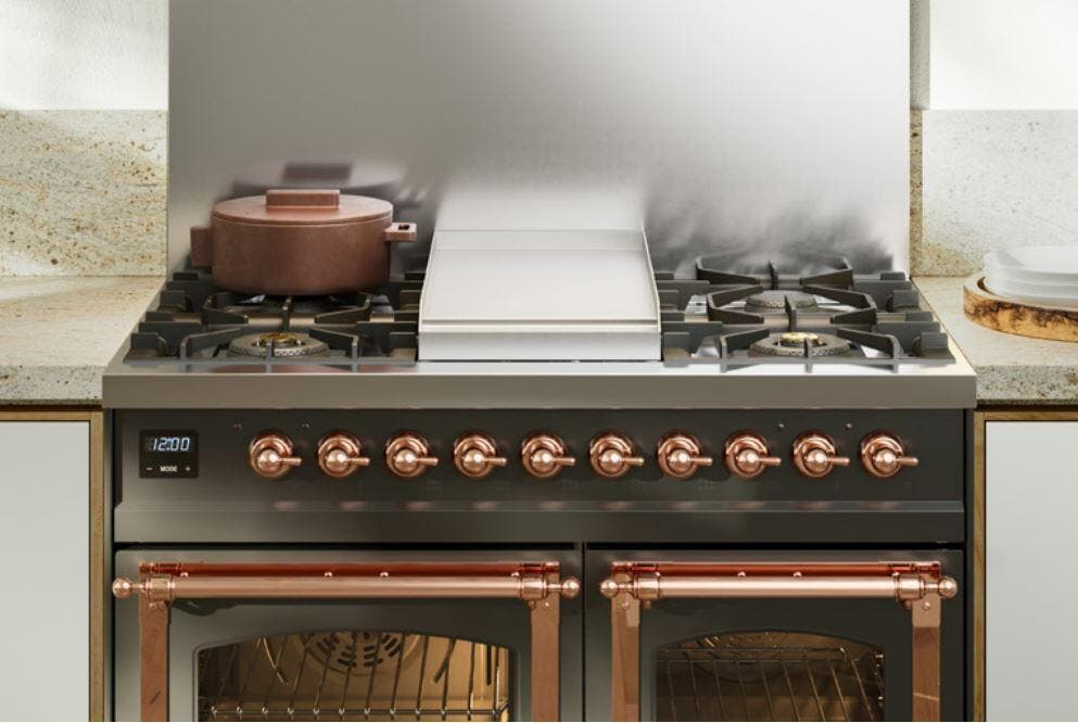 Ilve UPD40FNMPAWG Antique White Brass
