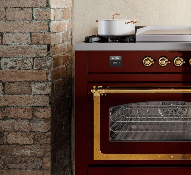Ilve UPD40FNMPAWG Antique White Brass