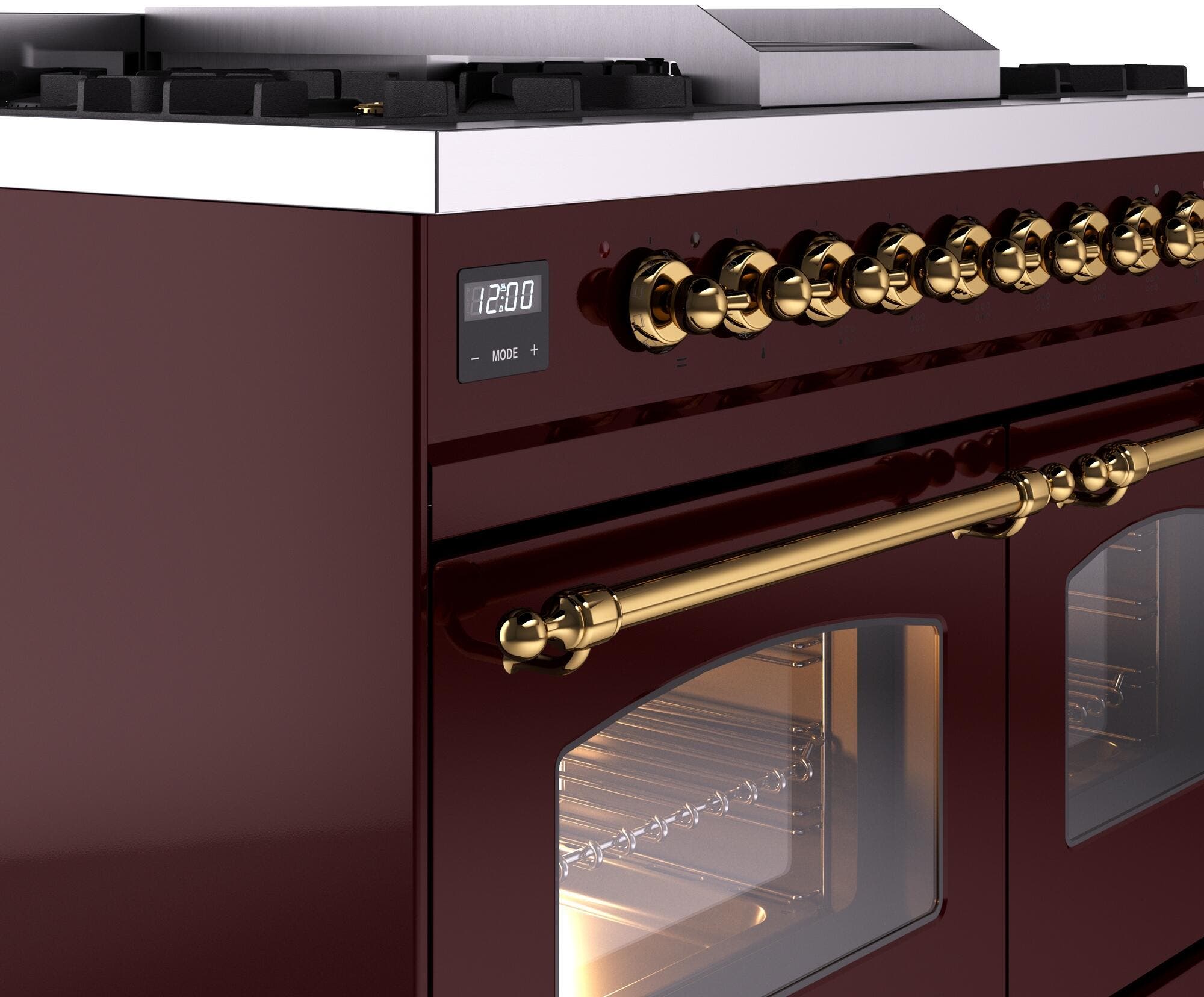Ilve UPD40FNMPBUG Burgundy Brass
