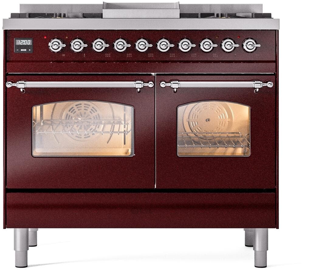 Ilve UPD40FNMPBUC Burgundy Chrome