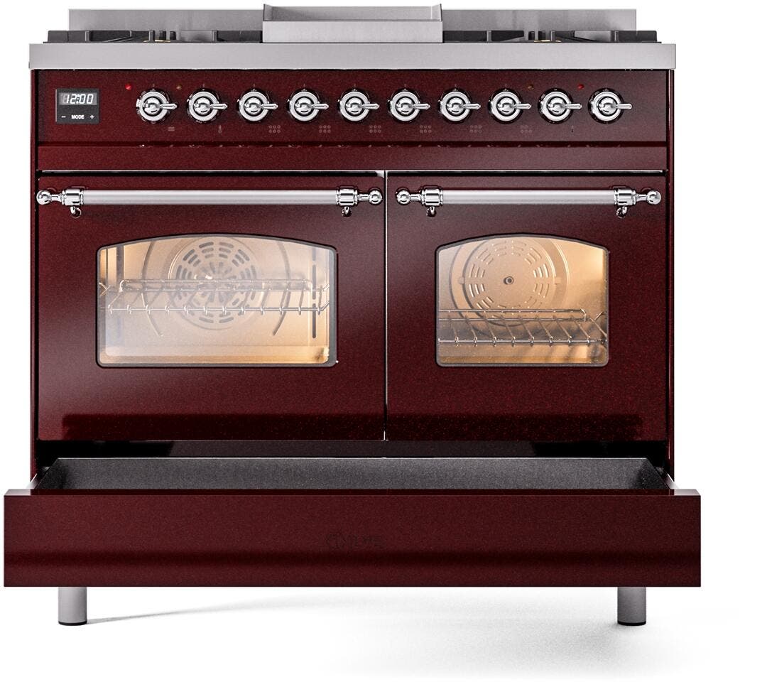 Ilve UPD40FNMPBUC Burgundy Chrome