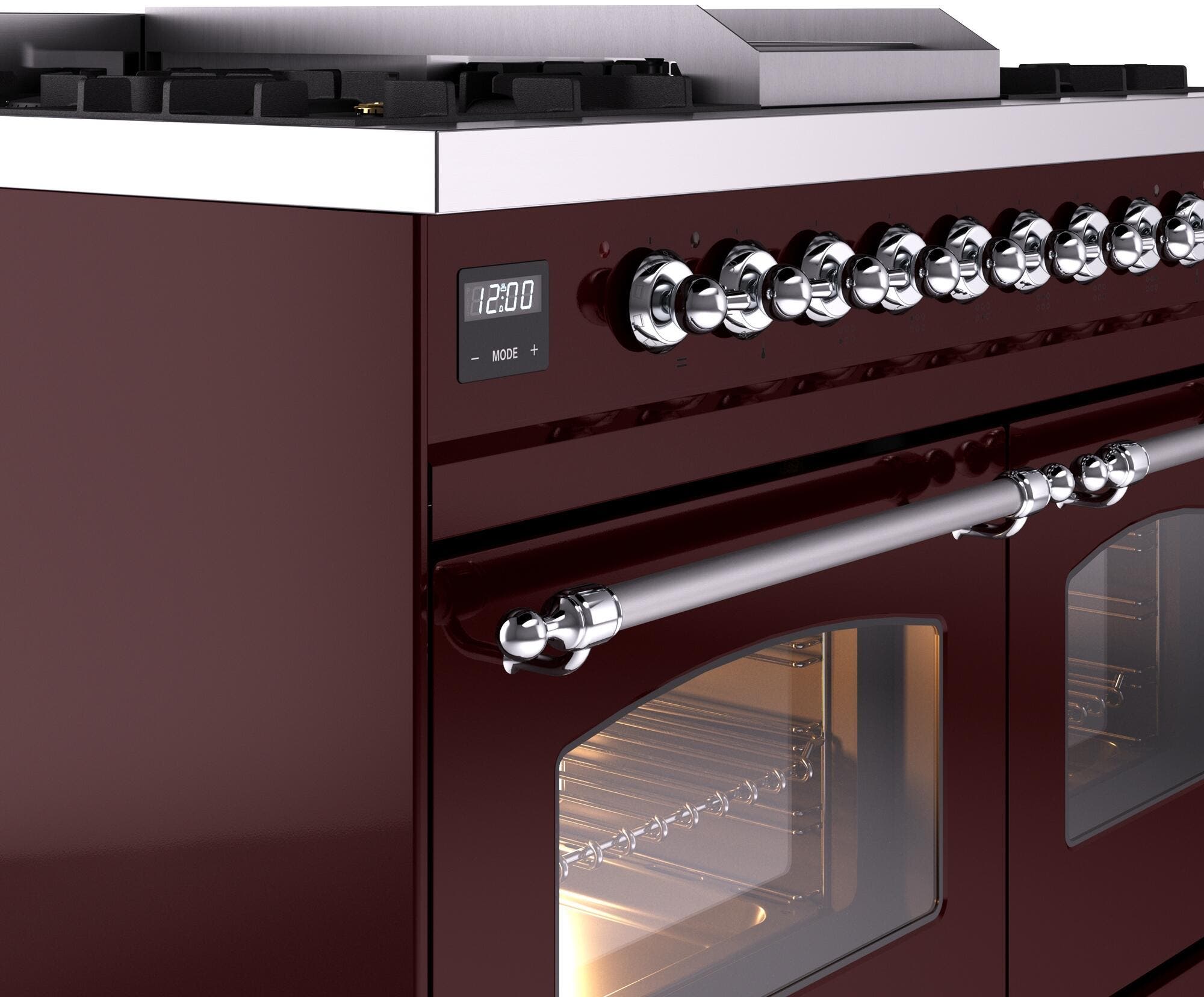 Ilve UPD40FNMPBUC Burgundy Chrome