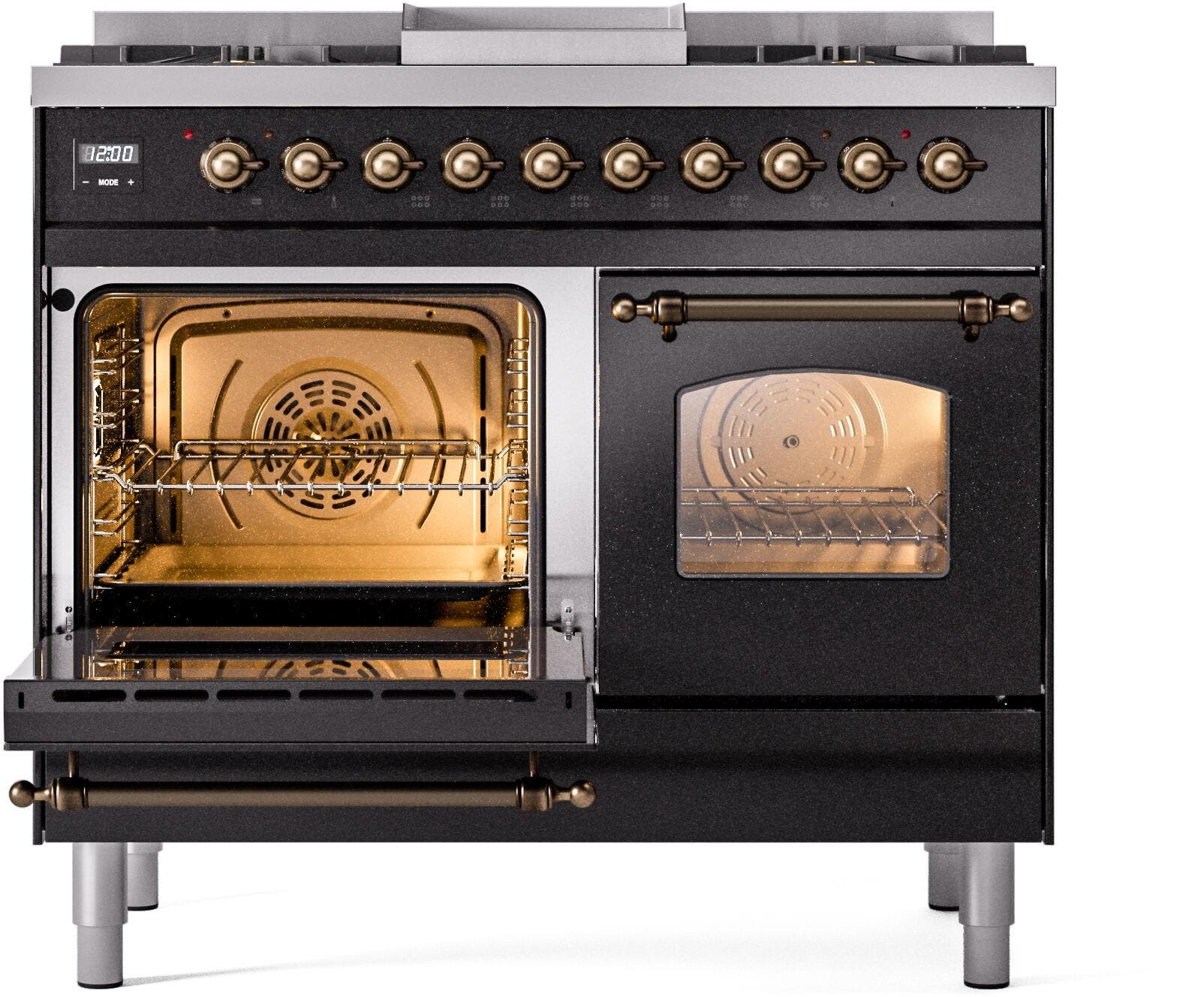 Ilve UPD40FNMPBKB Black Burnt