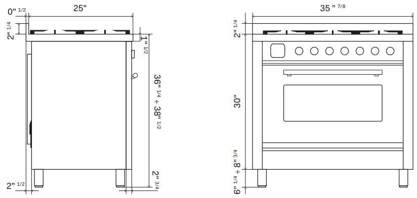 Ilve UP36FWMPSS Stainless Steel