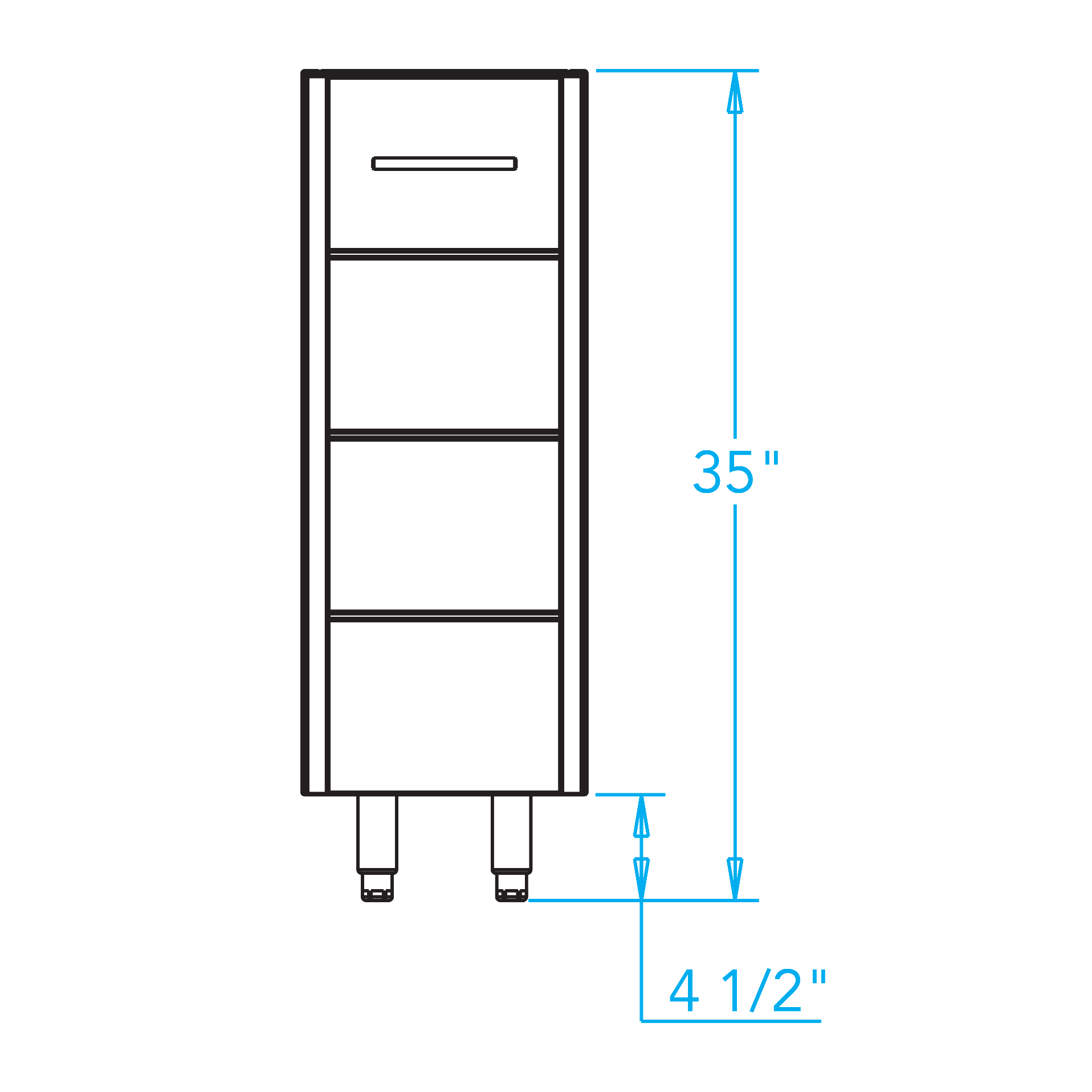 Kalamazoo KHP15WO2KDLCPCS4 304-Grade Stainless Steel, Custom Powder Coat, Lef...