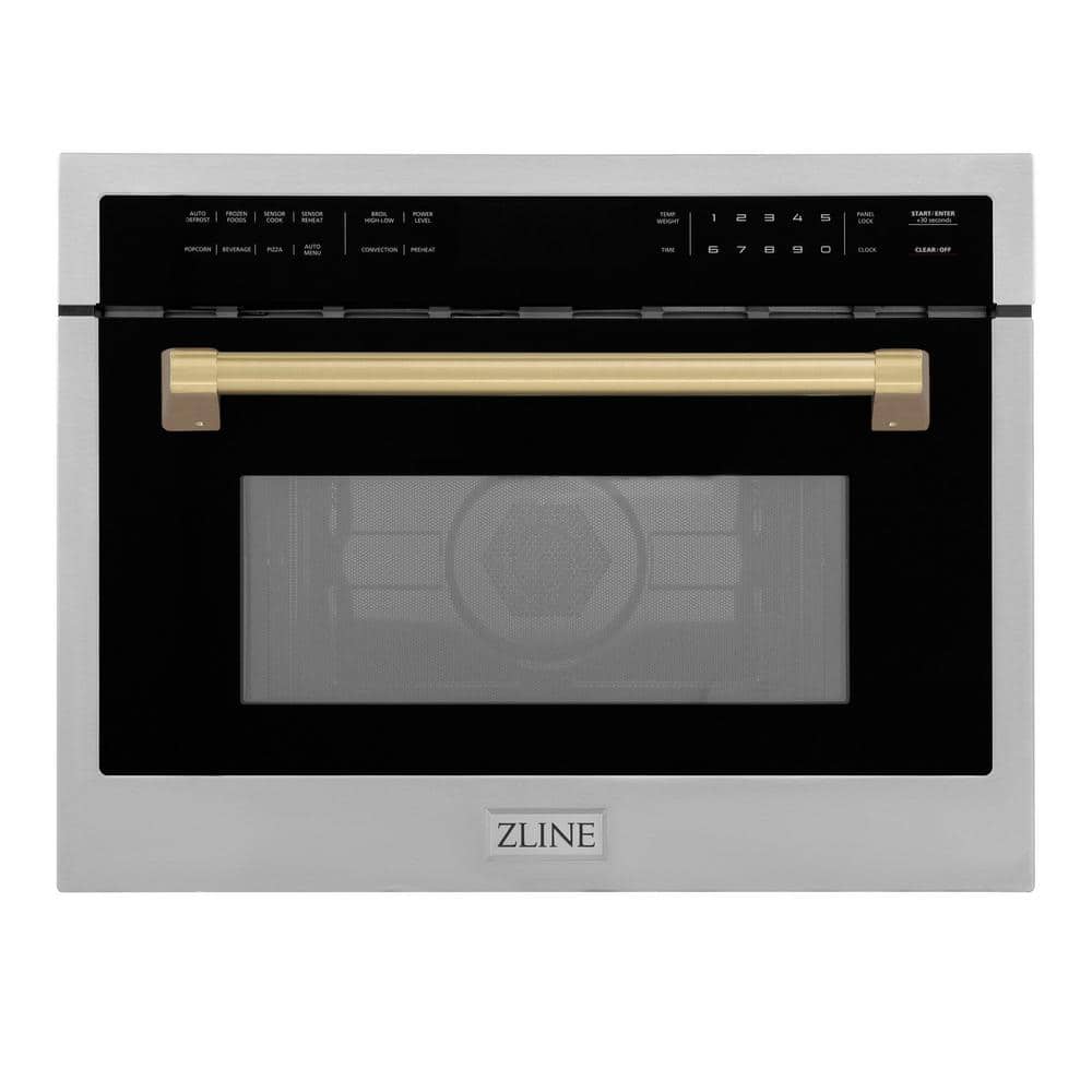 Zline MWOZ24CB Autograph Edition 24 Inch 1.6 cu ft. Builtin Convection Microwave Oven