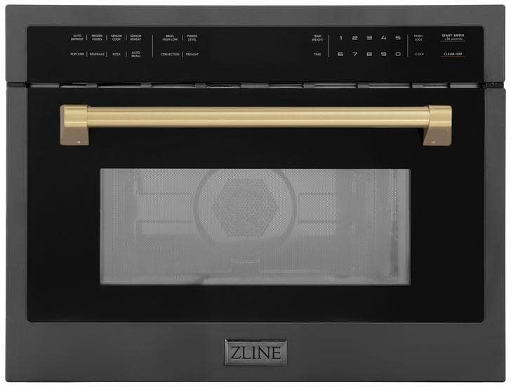 Zline MWOZ24BSCB Autograph Edition 24 Inch 1.6 cu ft. Built-in Conv...