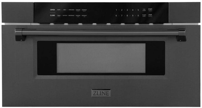 Zline MWD30BS 30 Inch 1.2 cu. ft. Built-in Microwave Drawer: Bla...