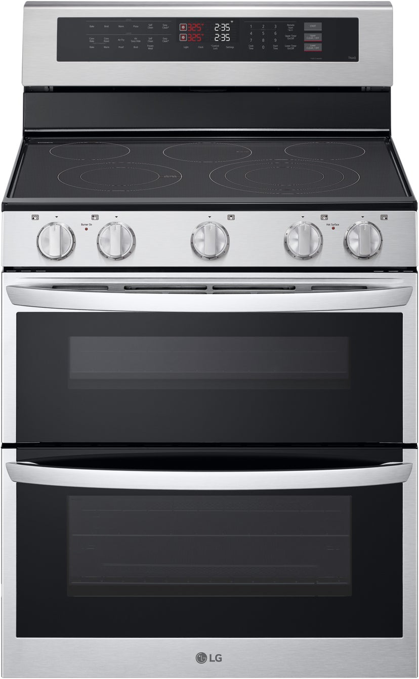 LG LDEL7324S 7.3 Cu. Ft Double Oven Electric Range: Printproof ...