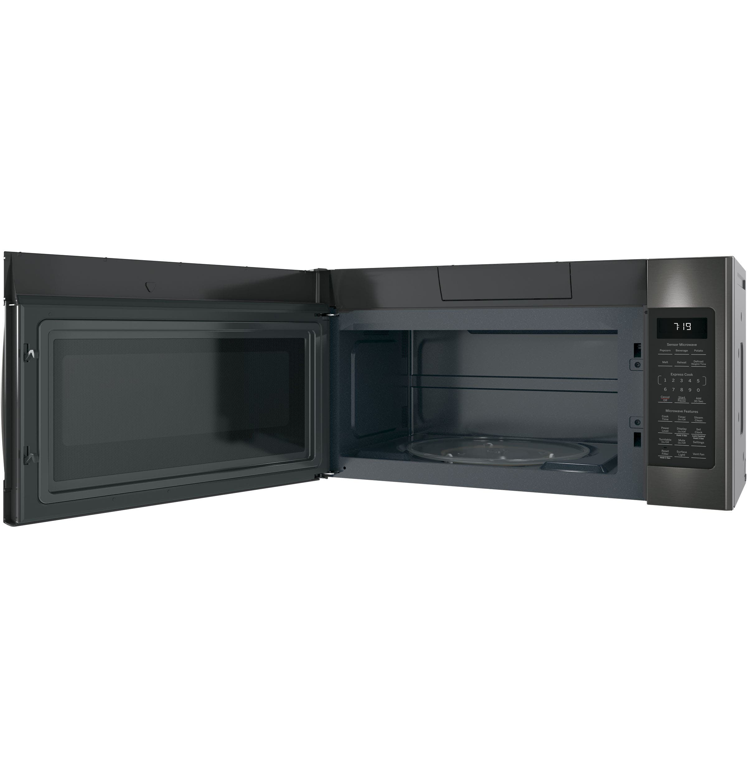 GE JNM7196BLTS Fingerprint Resistant, Black Stainless