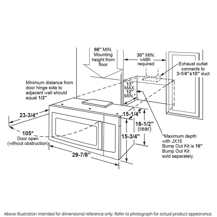 GE JVM3160RFSS Stainless Steel