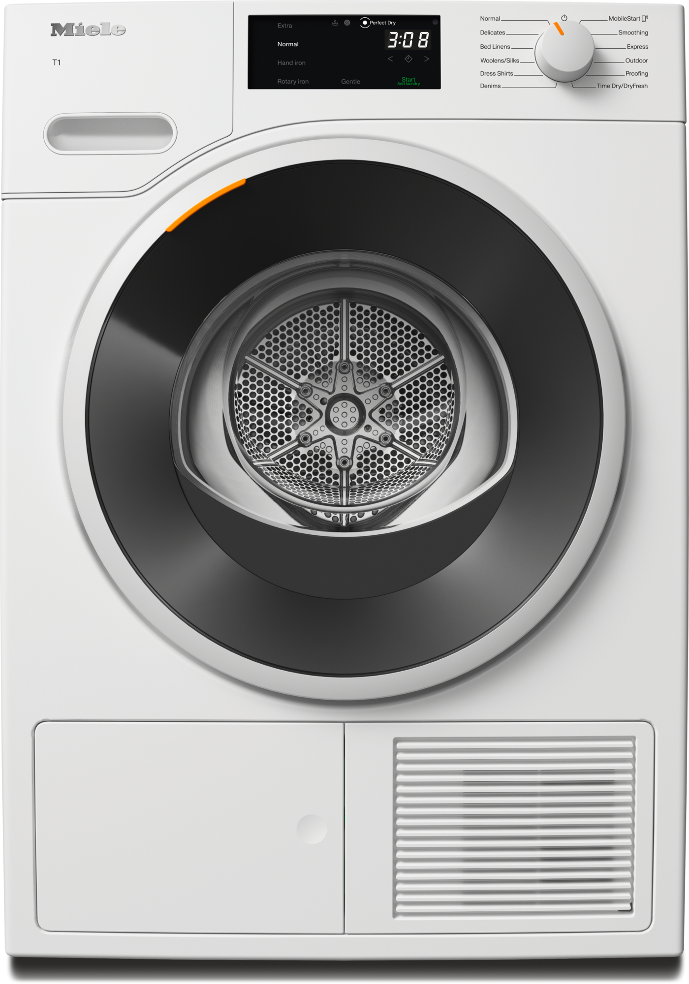Miele TWD360WP 24 Inch Ventless Electric Smart Dryer Lotus White