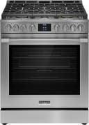 30 Inch Slide-In Gas Range with 6 Sealed Burners, 6.0 cu. ft. Convection Oven, 18,000 BTU EvenTemp® Burner, Griddle, Storage Drawer, No Preheat, Air Fry, ADA Compliant, and Star-K