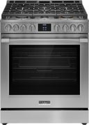30 Inch Slide-In Gas Range with 6 Sealed Burners, Convection Oven, Griddle, Air Fry, Slow Cook, Storage Drawer, Star-K, and ADA Compliant