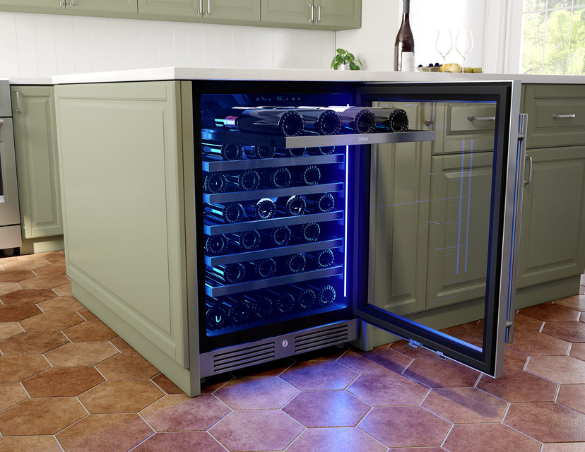 Zephyr PRW24C01CG Wine Cooler 24", Reversible, Single Zone: 