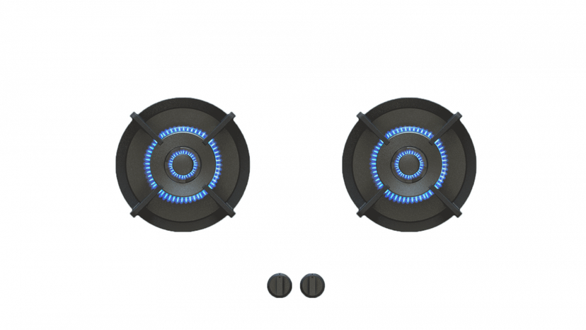 Pitt BROMO2BFNG 28 Inch Gas Cooktop 