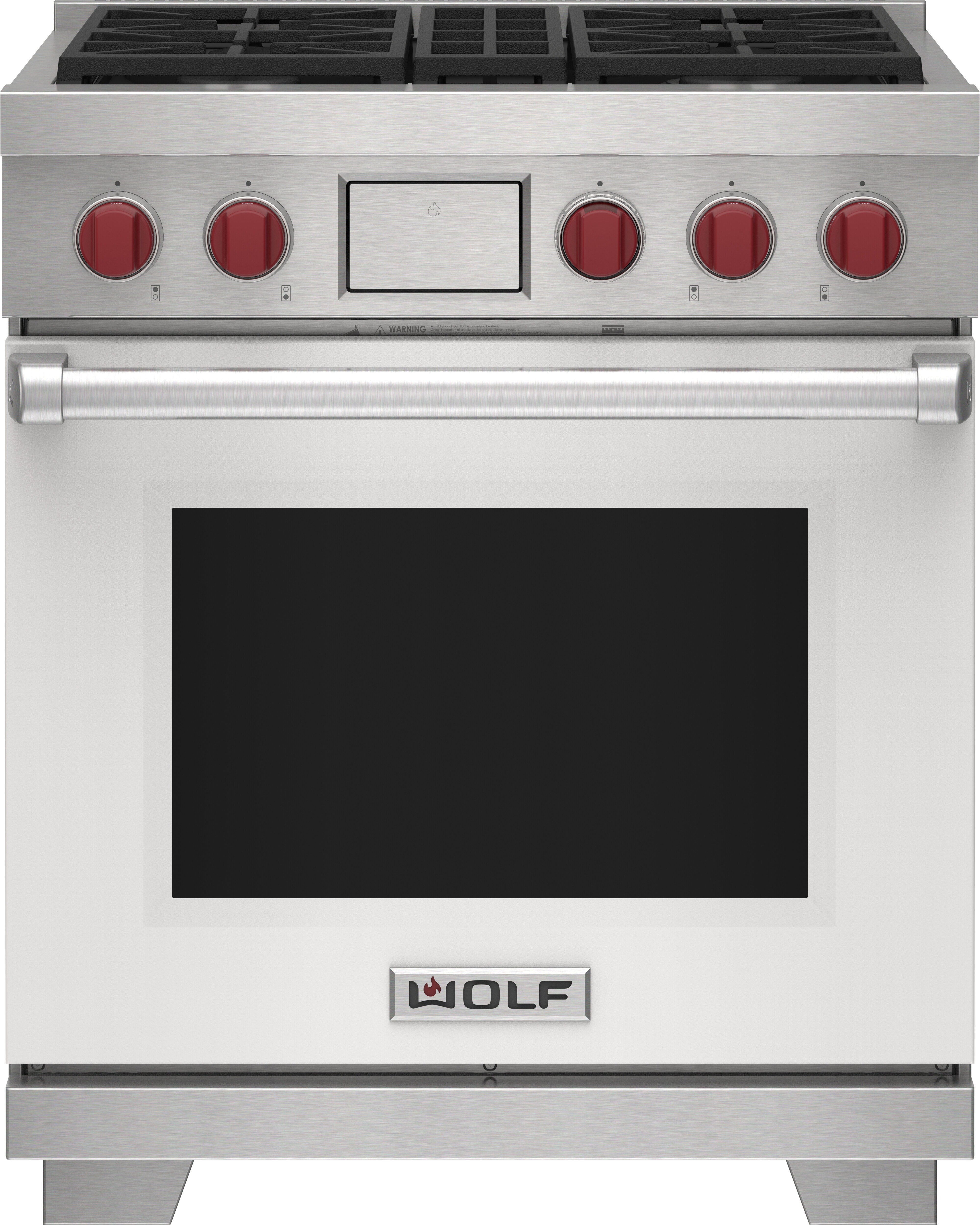 Wolf DF30450WHP 30 Inch Freestanding Dual-Fuel Smart Range