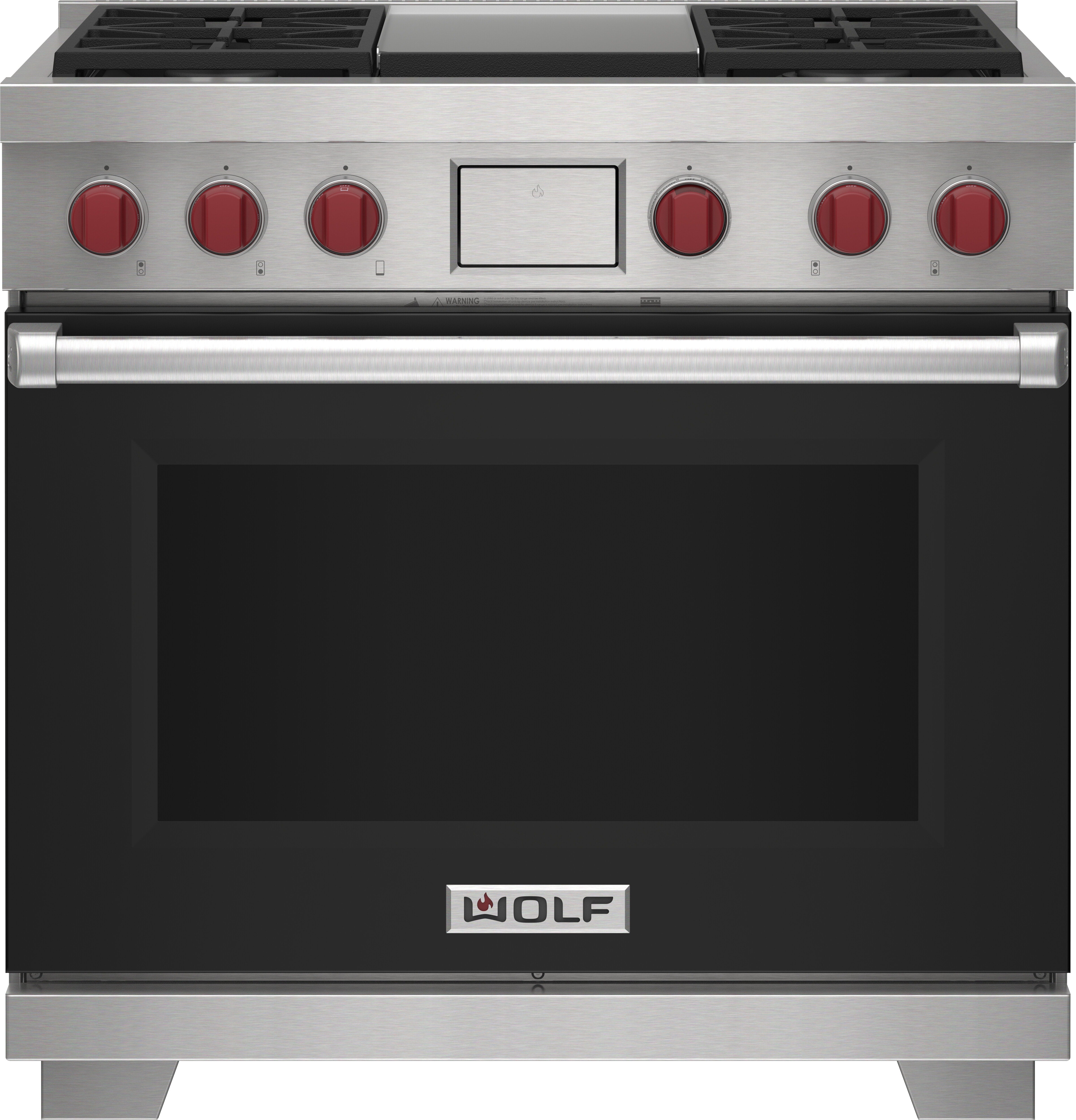 Wolf DF36450GSP 36 Inch Freestanding Dual Fuel Range Stainless