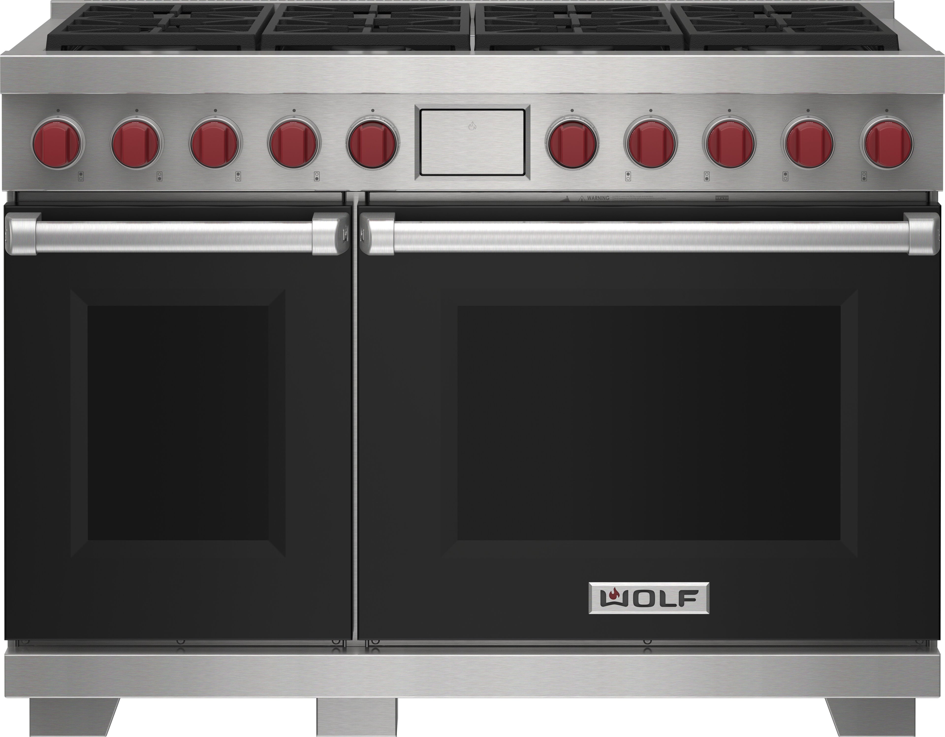 Wolf DF48850BKP 48 Inch Freestanding Dual Fuel Range with 8 Sealed...