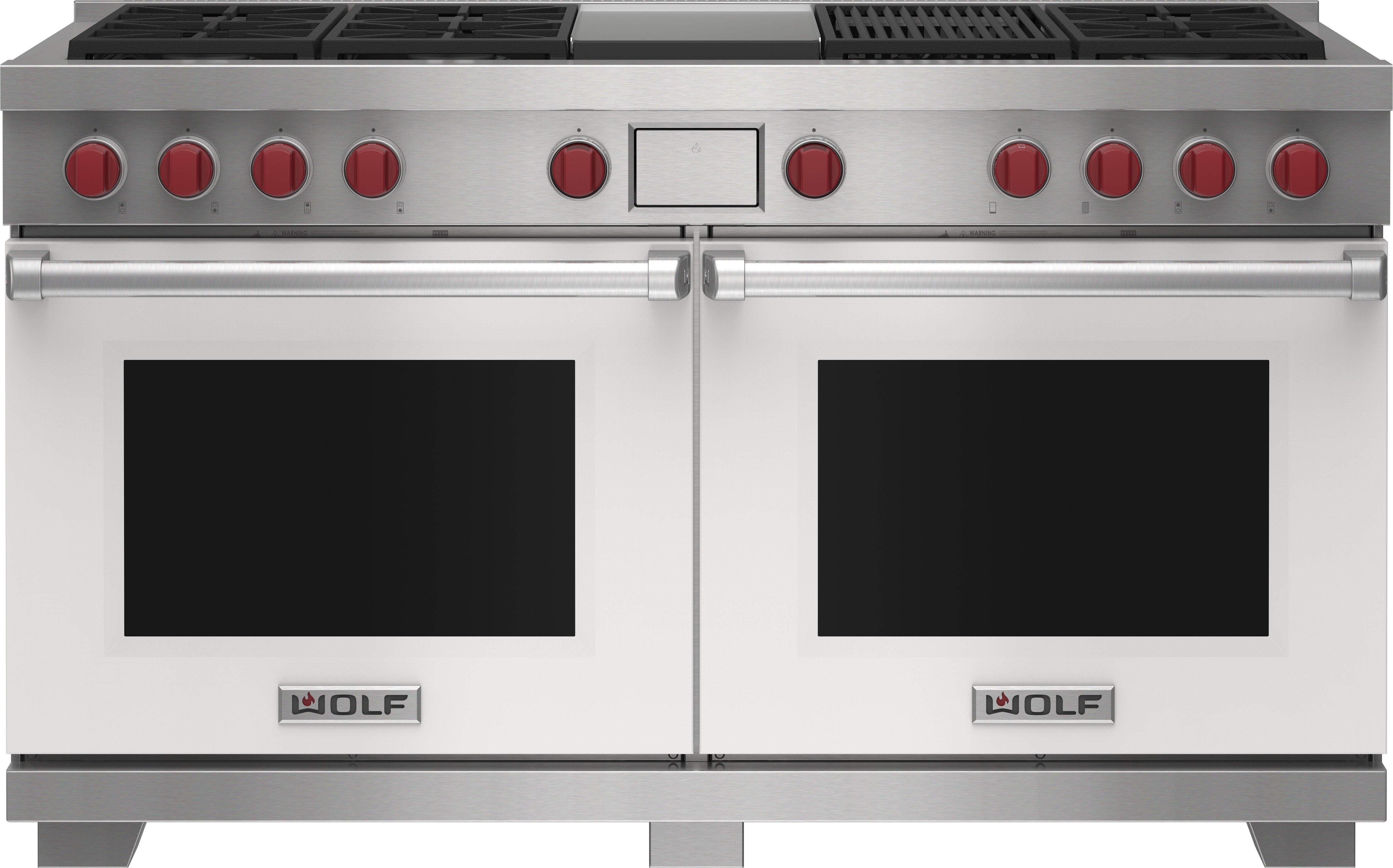 Wolf DF60650CGWHP 60 Inch Freestanding Dual-Fuel Smart Range White