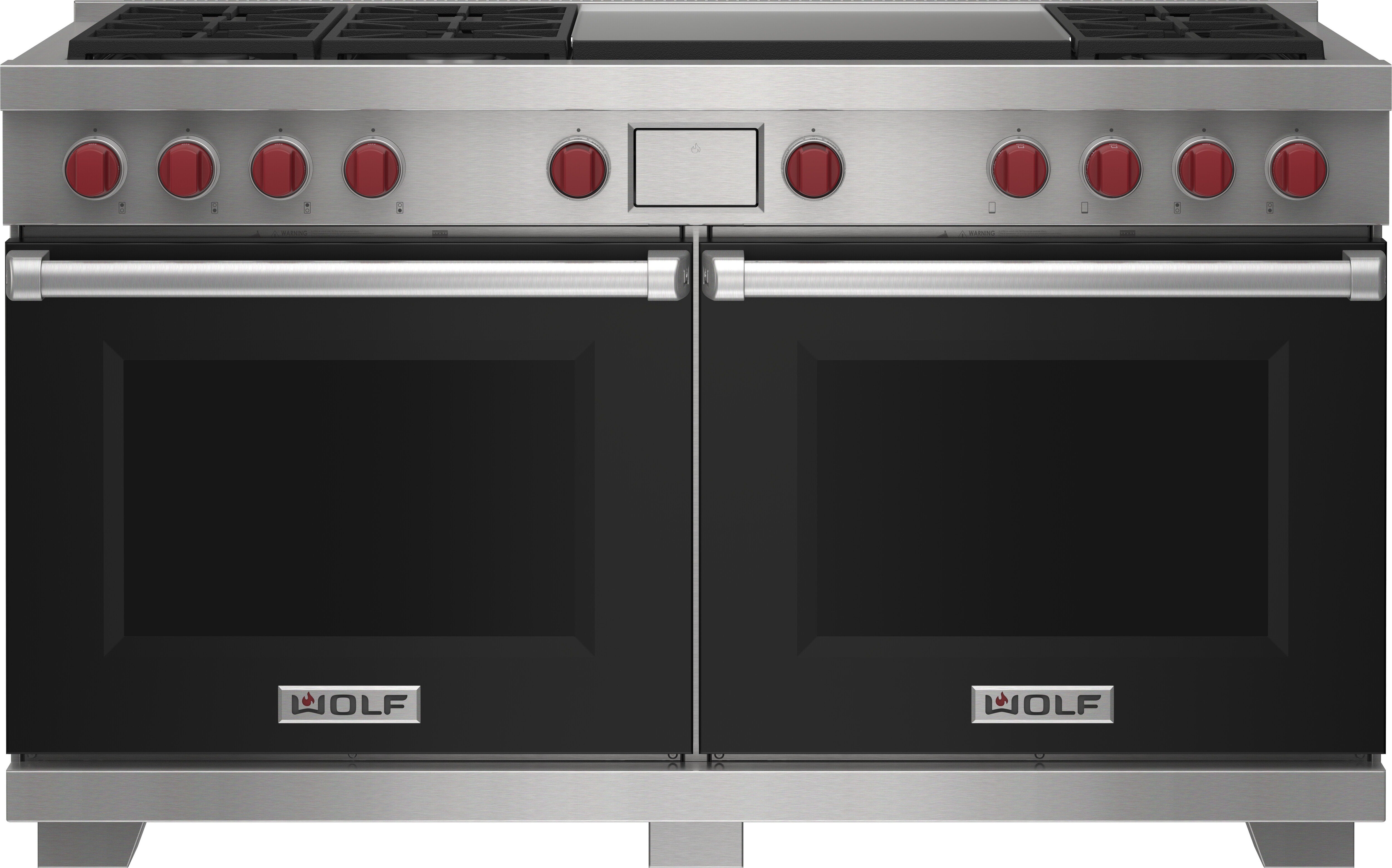 Wolf DF60650DGBKP 60 Inch Freestanding Dual-Fuel Smart Range