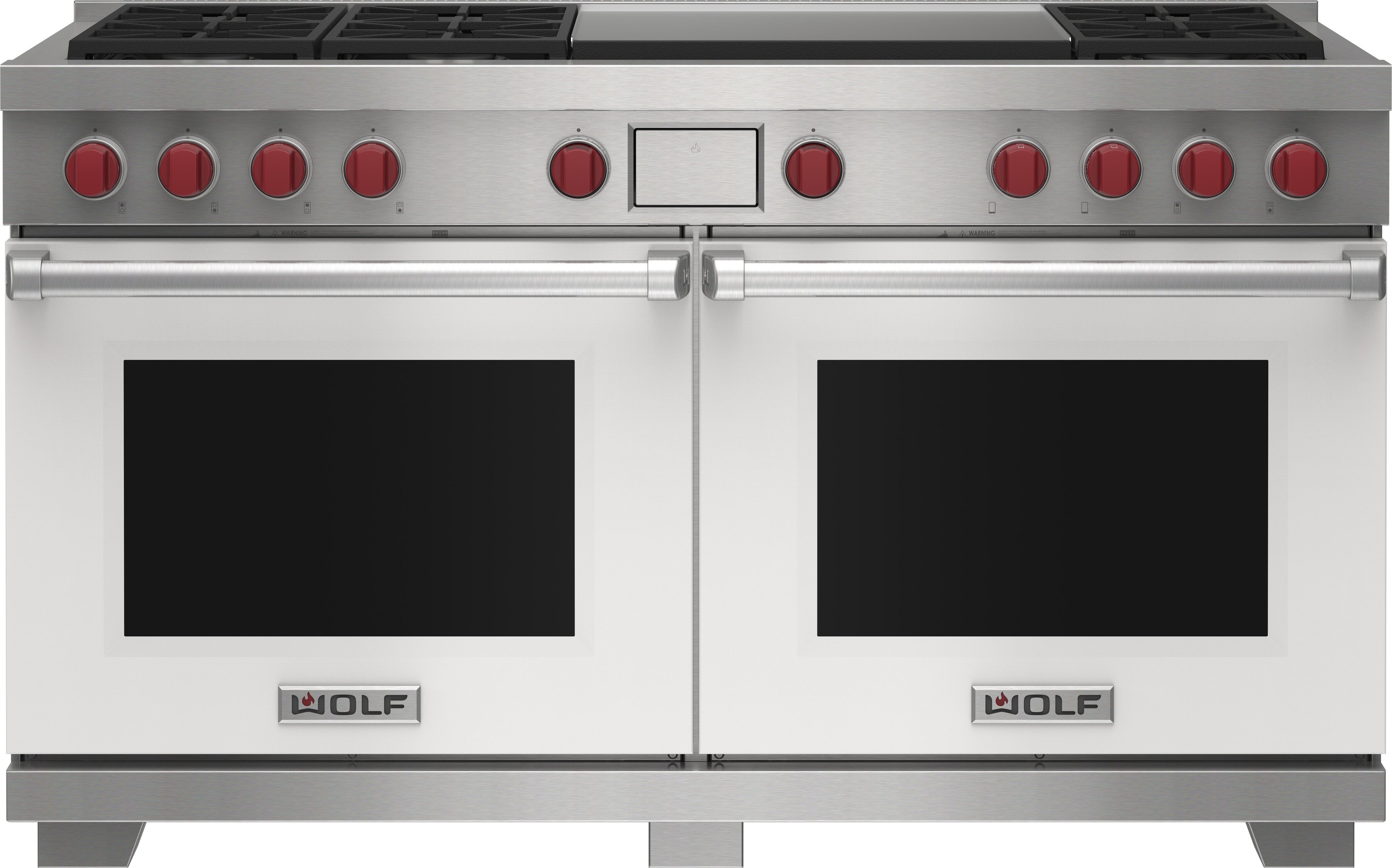 Wolf DF60650DGWHP 60 Inch Freestanding Dual-Fuel Smart Range with 6 ...