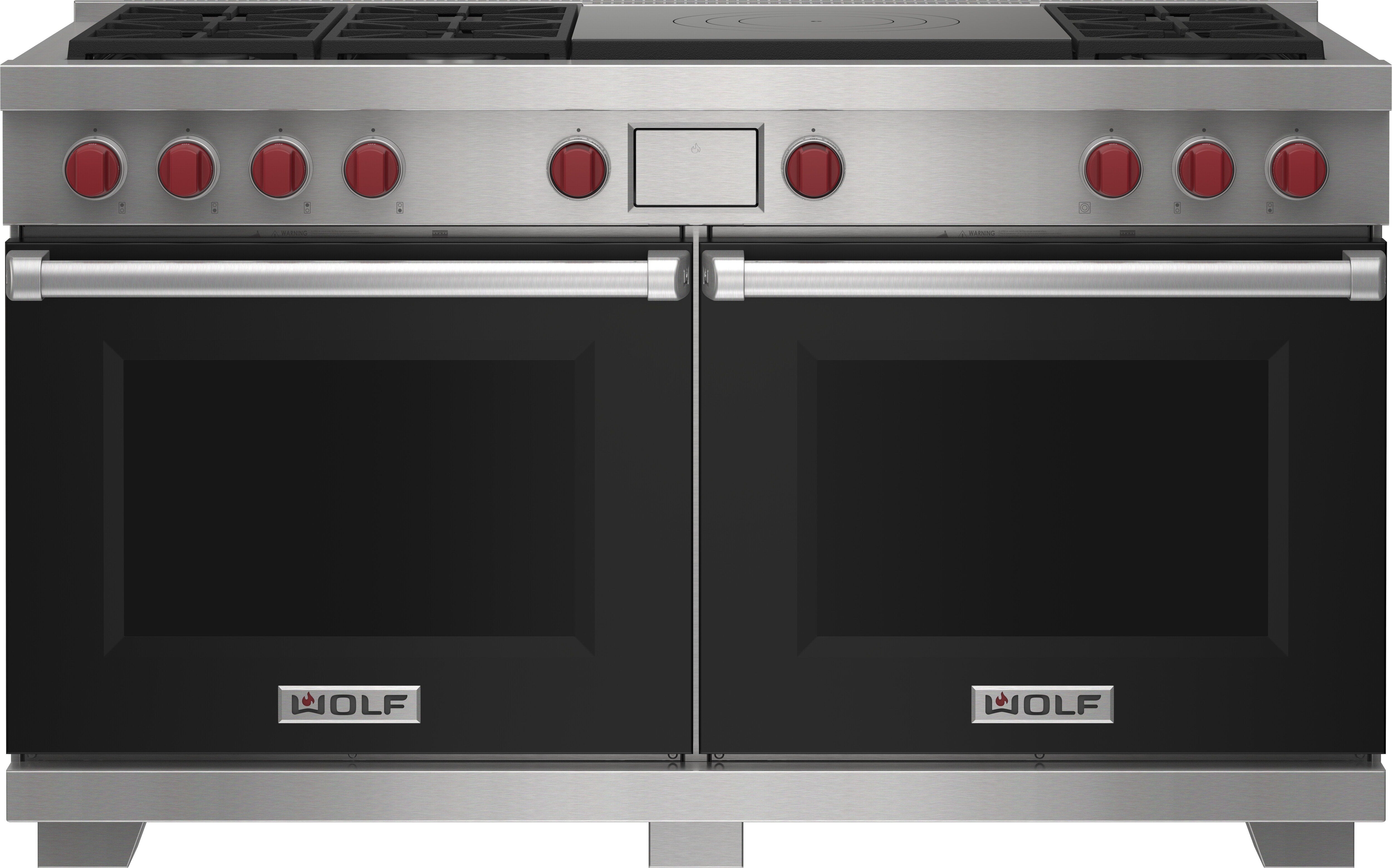 Wolf DF60650FBKPLP 60 Inch Freestanding Dual-Fuel Smart Range