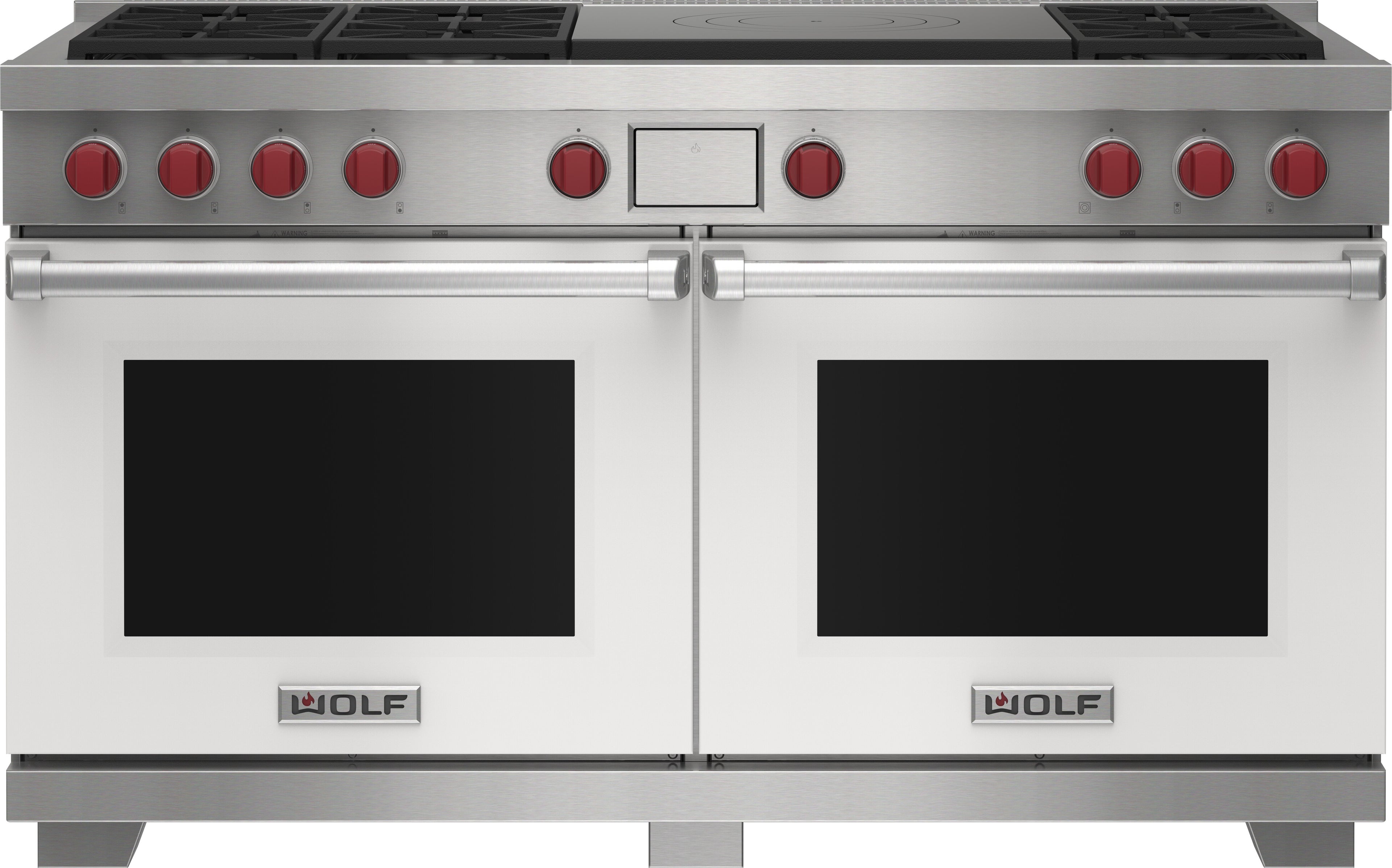 Wolf DF60650FWHP 60 Inch Freestanding Dual-Fuel Smart Range with 6 ...