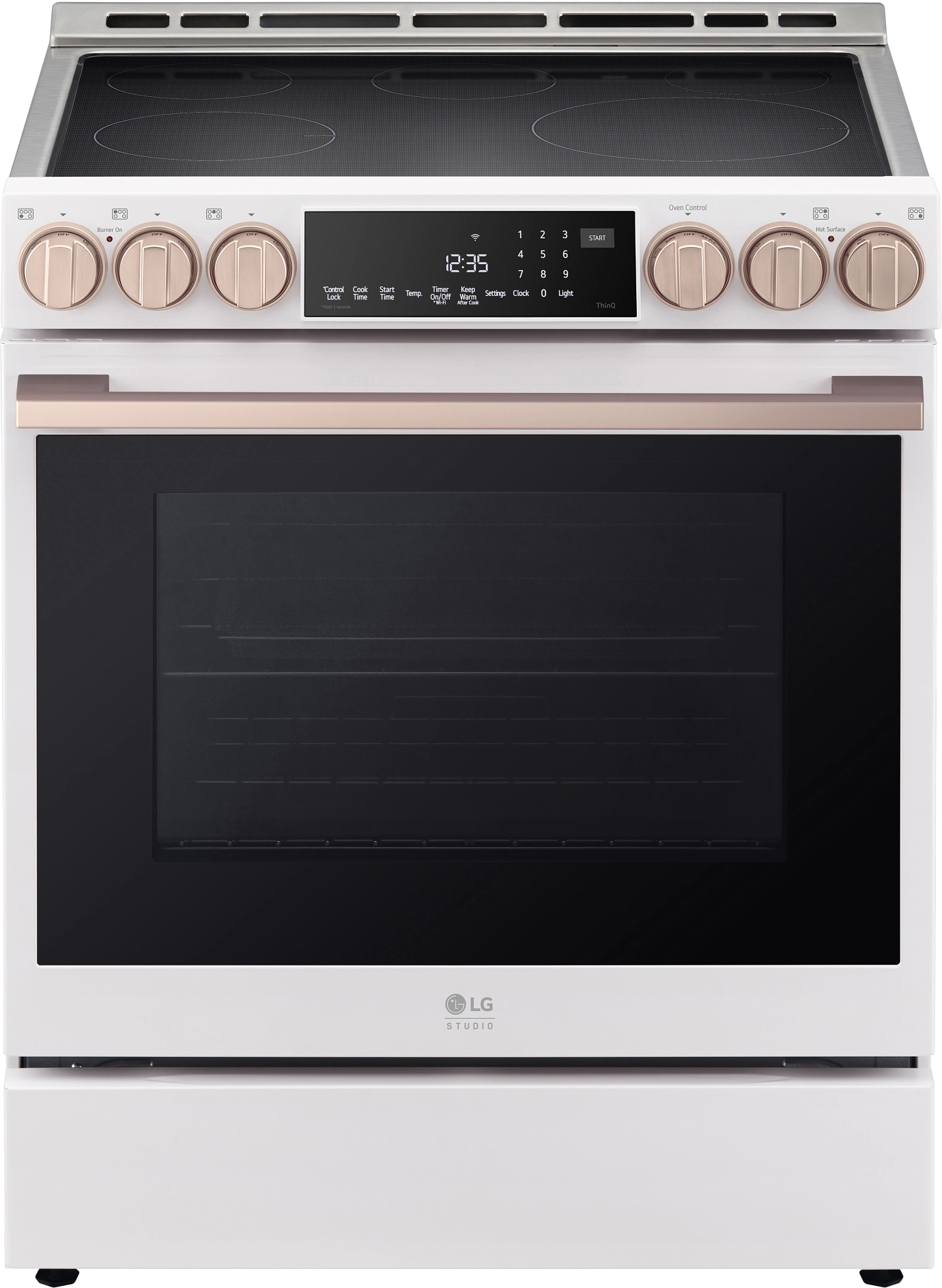 LG Studio LSIS6338N 30 Inch Smart Slide In Induction Range with 5 Indu...