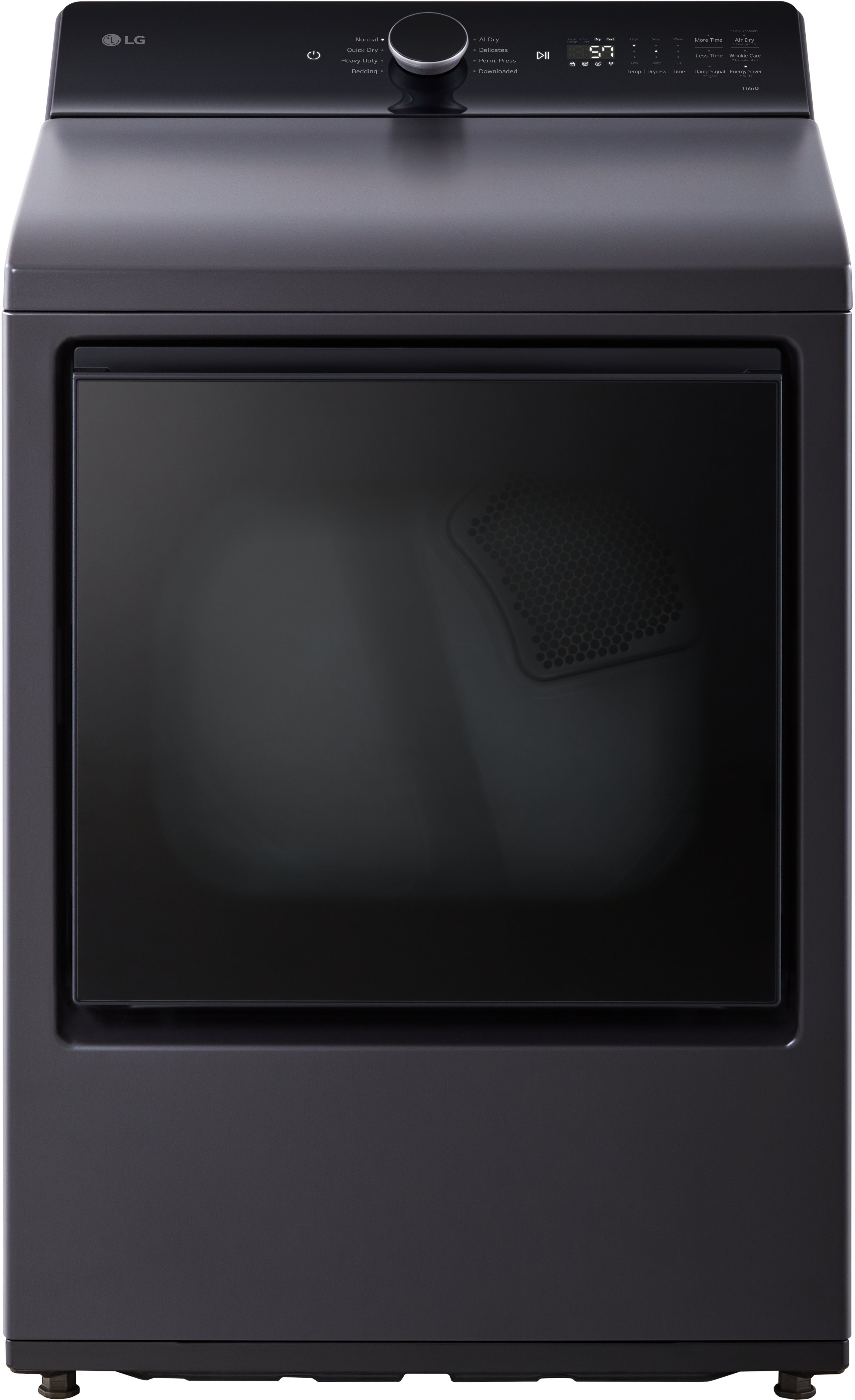 LG DLG8401BE 27 Inch Ultra Large Capacity Top Load Gas Dryer Matte