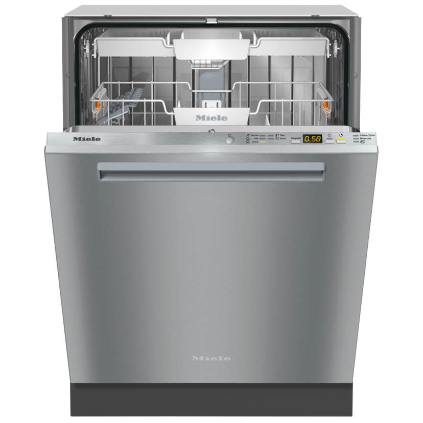 Miele G5058SCVISFP 24" Fully Integrated Dishwasher: Stainless Steel