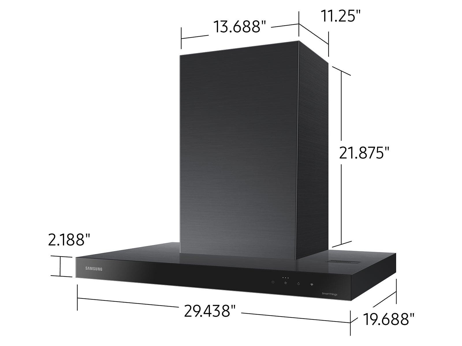 Samsung NK30CB600W33 Clean Deep Charcoal Panel Black Stainless Steel Du...