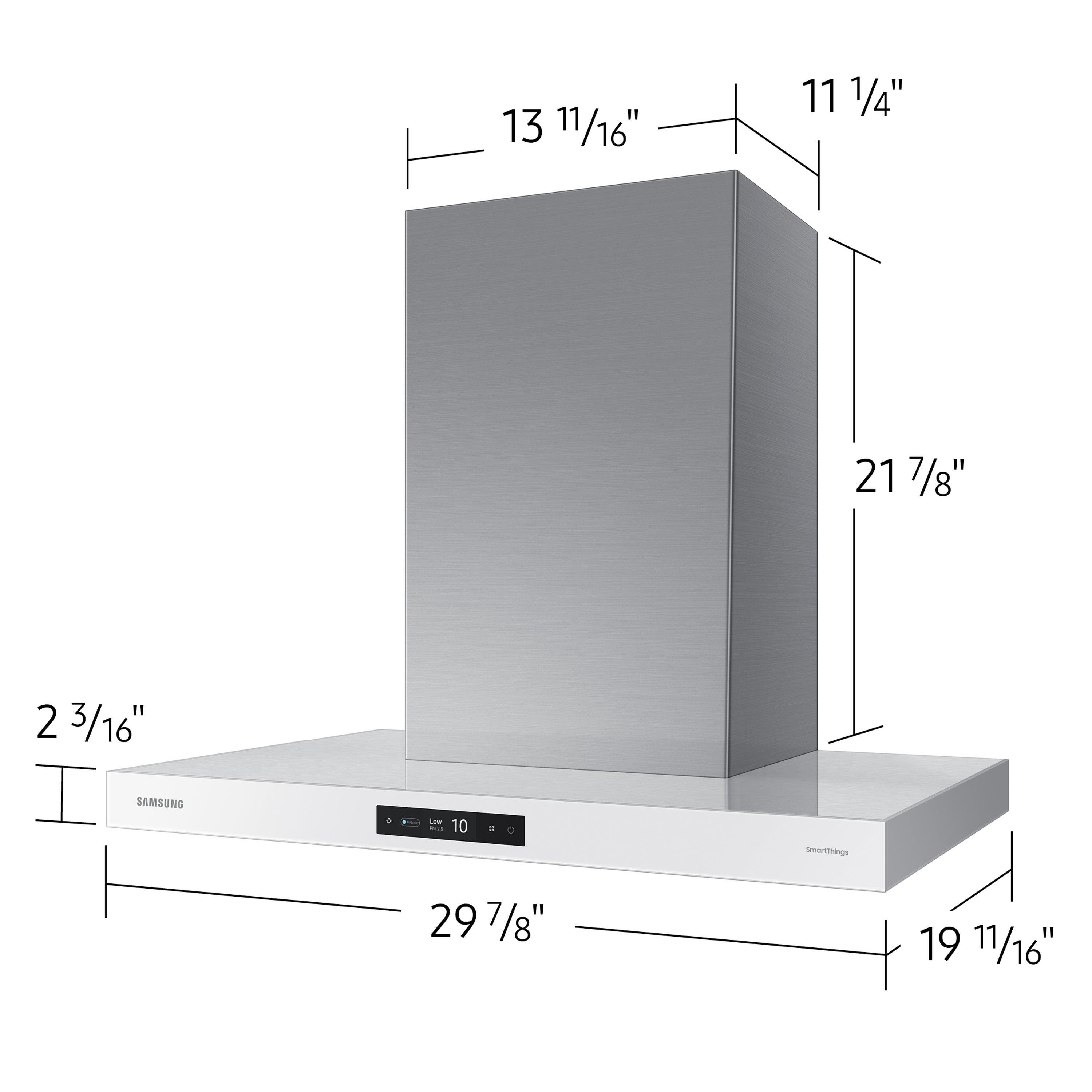Samsung NK30CB700W12 Clean White Panel, Stainless Steel Duct
