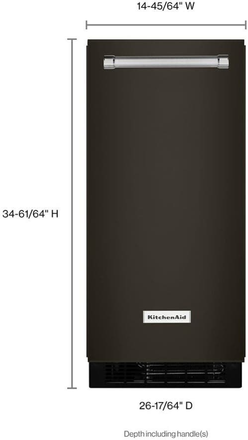 KitchenAid KUIX535HBS Black Stainless Steel, Print Shield