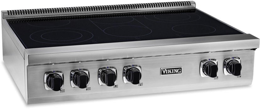 Viking VERT53616BSS 36 Inch Wide Electric Rangetop With 6 Elements: St...