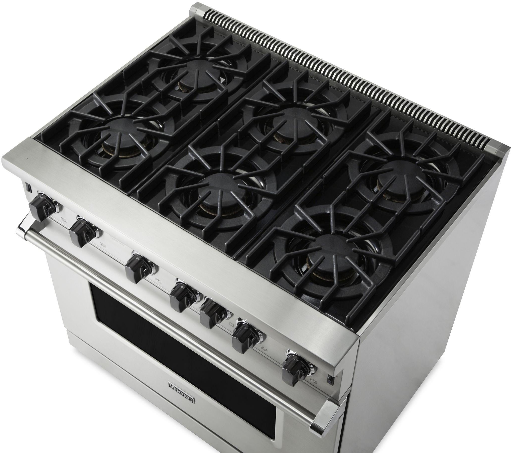 Viking VGIC53626BSS 36 Inch Freestanding Professional Gas Range