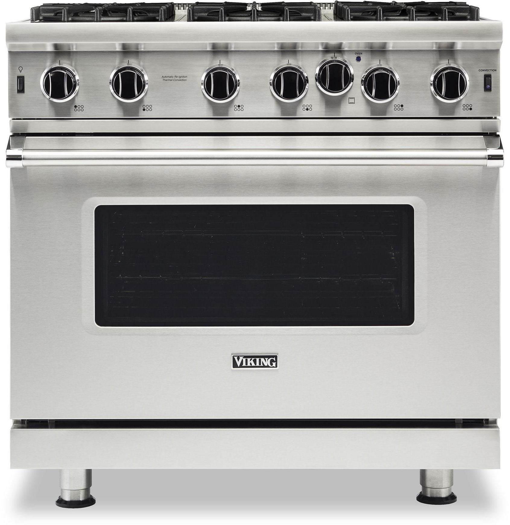 Viking VGIC53626BSS 36 Inch Freestanding Professional Gas Range