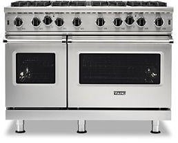 Viking VGIC54828BCS 48 Inch Wide 24 Inch D. Gas Open Burner Range With...