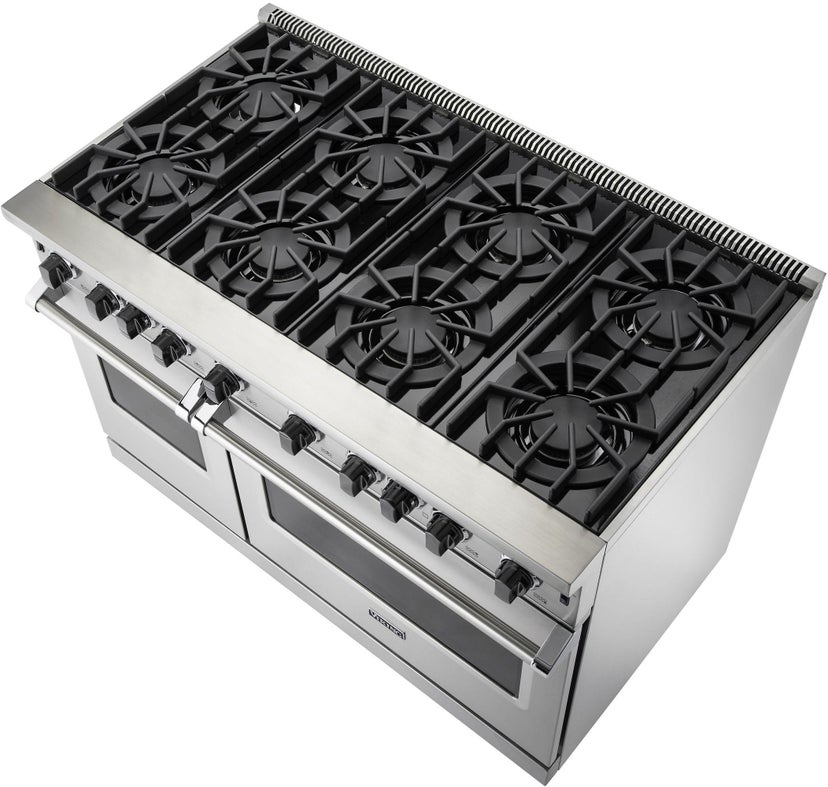 Viking VGIC54828BCSLP 48 Inch Wide 24 Inch Deep Gas Open Burner Range Wi...