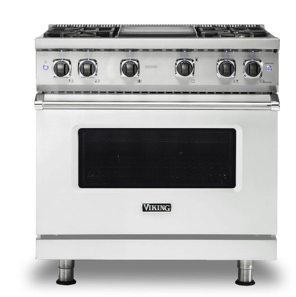 Viking VGR5364GFW Frost White, Natural Gas