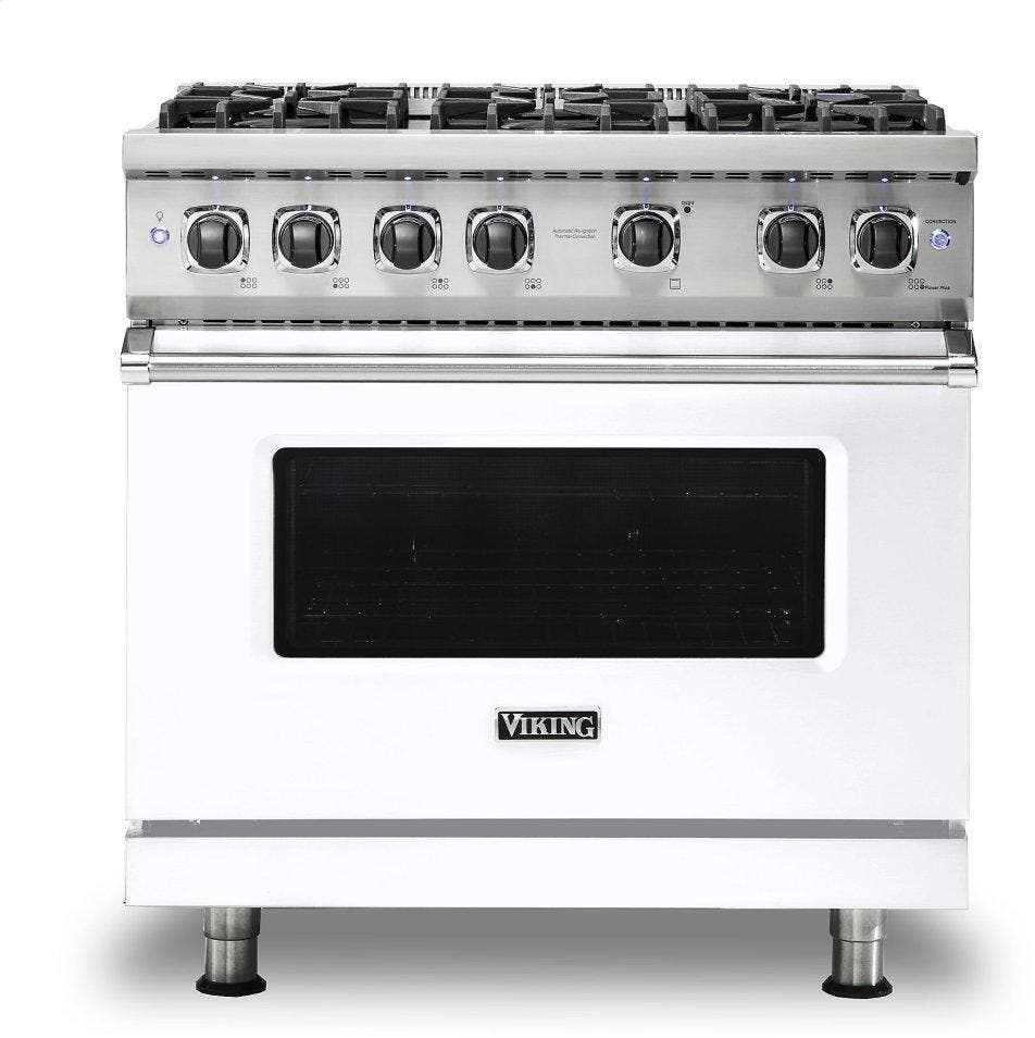 Viking VGR5366BWH White, Natural Gas