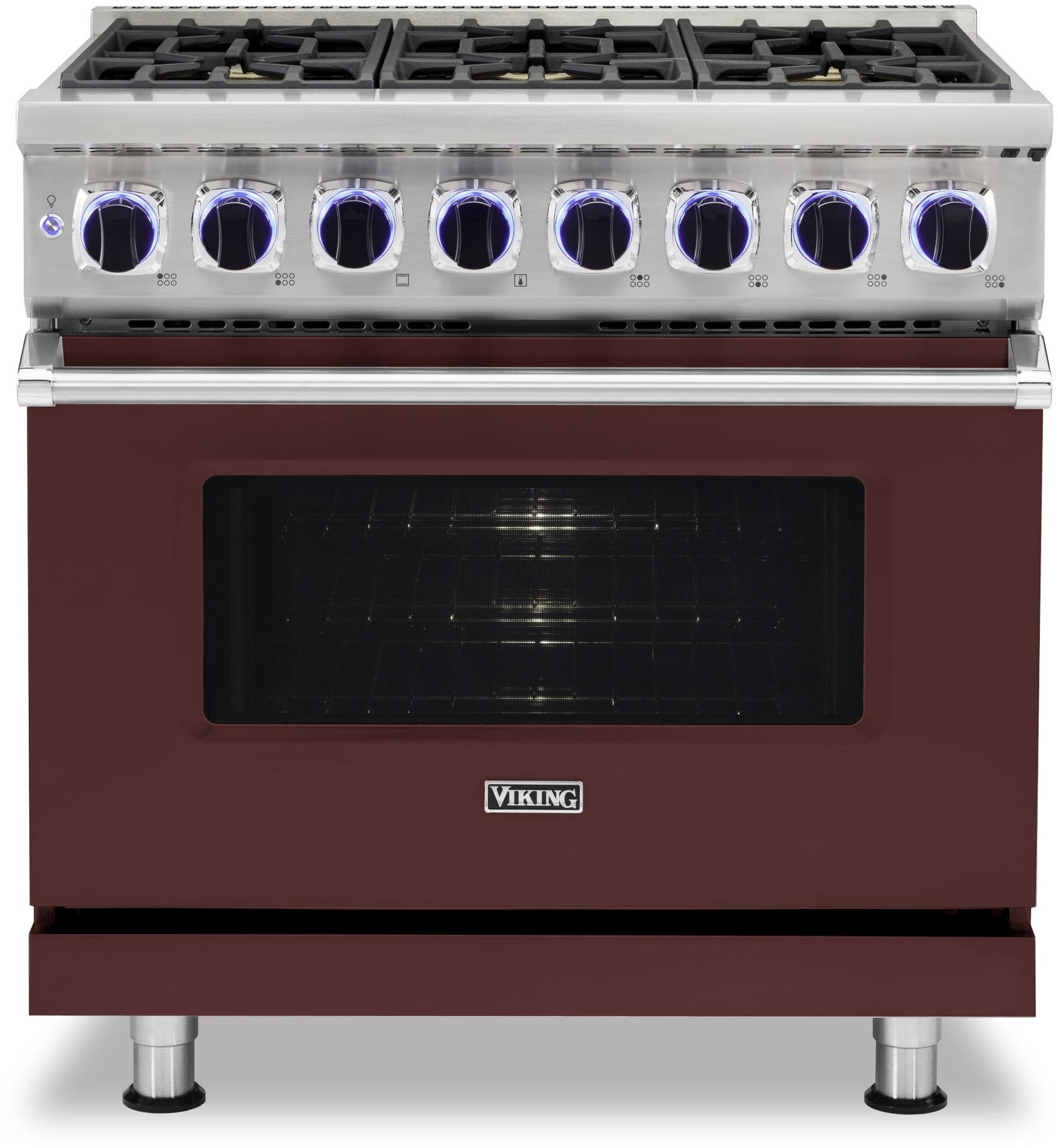 Viking VDR73626BKA Kalamata Red, Natural Gas