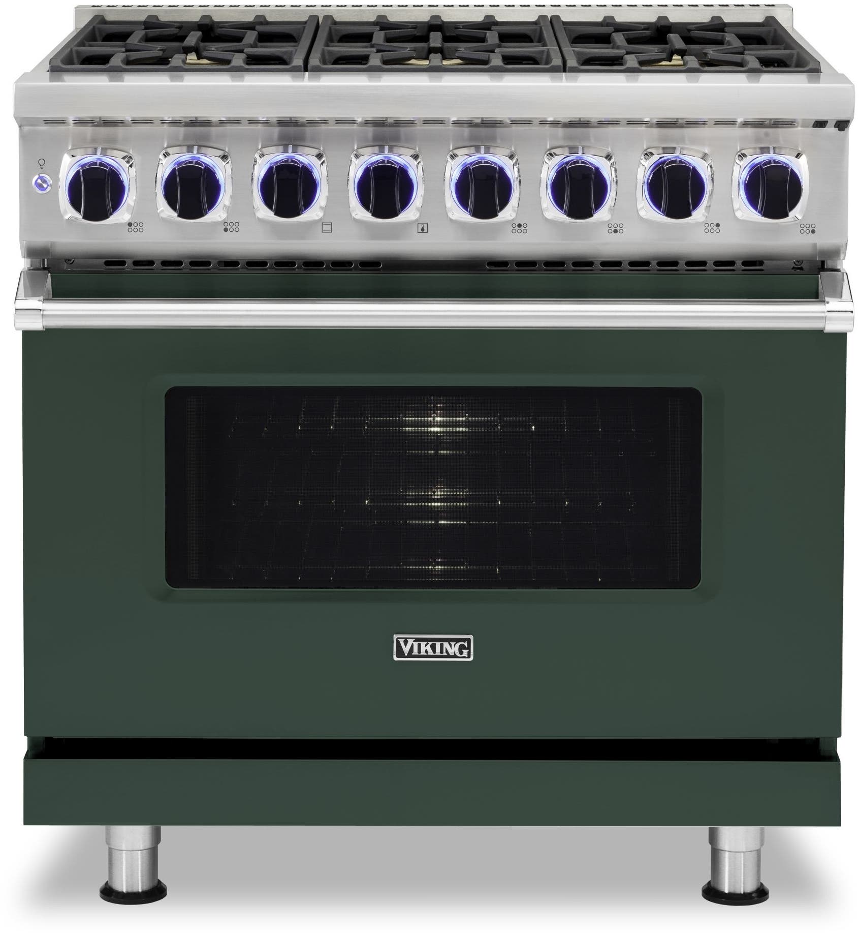 Viking VDR73626BBF Blackforest Green, Natural Gas