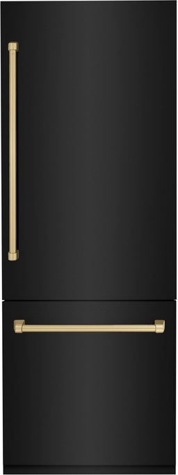 Black Stainless Steel With Champagne Bronze Accents