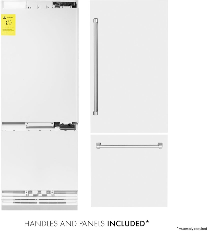 Zline RBIVWM30 ZLINE 30 Inch 16.1 cu. ft. Built-In 2-Door Bottom ...