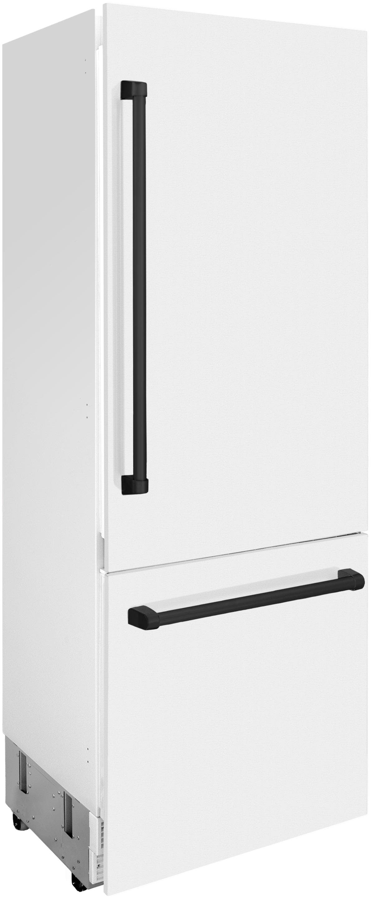 Zline RBIVZWM30MB White Matte With Matte Black Accents
